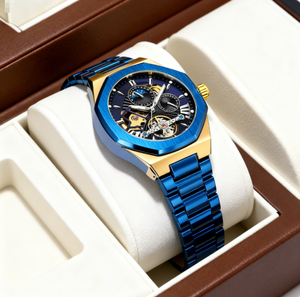 Hot Sale Hollow Business Style Men's Automatic <b>Mechanical</b> <b>Watch</b> Durable Portable Alloy Waterproof - Product Image 1
