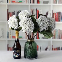 Tiges d'hortensias artificielles vintage au toucher réaliste, style bohème, fausses fleurs d'hortensia pour bouquet de mariage, centres de table, tables de maison