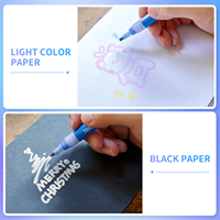 TWOHANDS Marqueur d'art personnalisé 8 couleurs à double ligne pour dessiner des graffitis