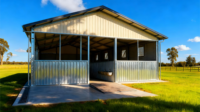 Abri pour chevaux Atelier préfabriqué Bâtiment Structures en acier Cadre en acier Grange équestre Parc équestre Couvert Cheval Moderne Extérieur