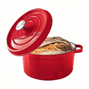 <span class=keywords><strong>Cocotte</strong></span> en <span class=keywords><strong>fonte</strong></span> émaillée avec couvercle à double poignée Passe au four jusqu'à 500 ° F <span class=keywords><strong>ou</strong></span> sur la cuisinière - Product Image 3