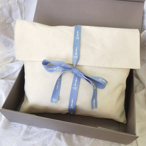 BSCI Hot Sale Large Organic Cotton Muslin <b>Envelope</b> Bag Pouch for Handbag Custom Logo Printed Cotton <b>Envelope</b> Dust <b>Gift</b> Bag - Product Image 3