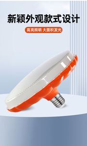 Long-<b>Working</b> Dimmable Rechargeable <b>LED</b> <b>Light</b> Portable Emergency Camping Pumpkin Shaped Hook-Up Style Cold White - Product Image 2