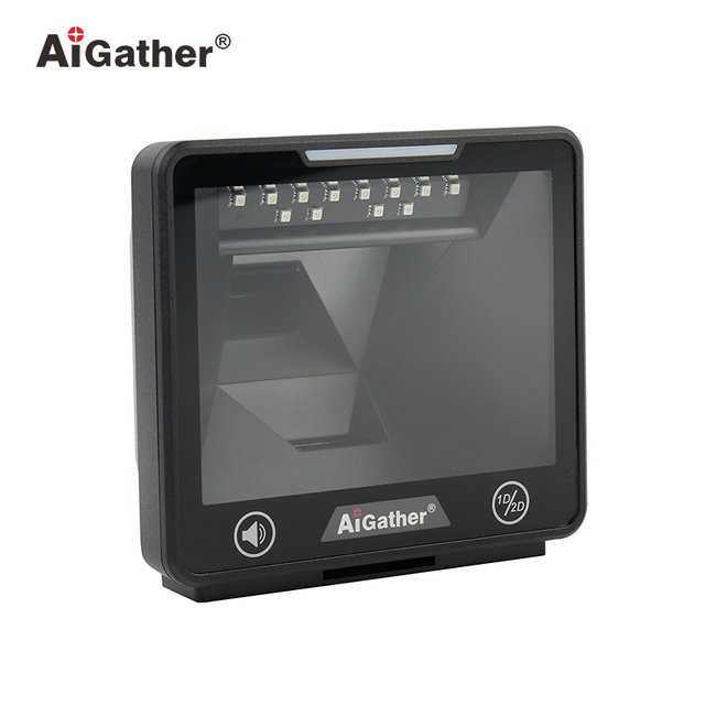 Large Scan Window A-90 Optical Design Tabletop Barcode Scanner CMOS QR and Barcode Reader Reading Machine