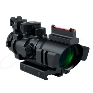 SYQT 4X32 ACOG прицел красный/зеленый/синий оптикул реальный волоконно-оптический зеленый оптический прицел с подсветкой