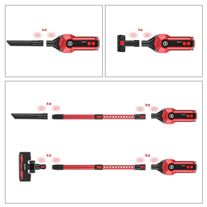 Aspiradora Inalámbrica de 300W y 23Kpa para el Hogar, Diseño de Palo, Tecnología Ciclónica, Seca, para Autos y Uso Doméstico, sin Bolsa - Product Image 2