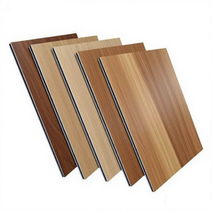 Panneau mural composite en aluminium et <span class=keywords><strong>plastique</strong></span> à texture bois ACP ACM pour revêtement mural - Product Image 2