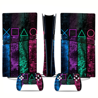 Autocollants de couleur peau de Film protecteur pour PS5 Pro Console contrôleur hôte poignée autocollants complets