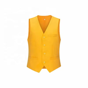 Chaleco Unisex con Botones para Camarera, Empleado <span class=keywords><strong>de</strong></span> Supermercado, Personal <span class=keywords><strong>de</strong></span> Hotel, <span class=keywords><strong>Traje</strong></span> <span class=keywords><strong>Formal</strong></span> <span class=keywords><strong>de</strong></span> Trabajo, Chaleco con Logotipo Personalizado al por Mayor, Ropa <span class=keywords><strong>de</strong></span> Abrigo <span class=keywords><strong>de</strong></span> Otoño - Product Image 3