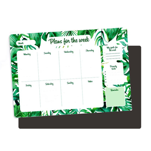 Planificateur hebdomadaire à aimant personnalisé et autocollants pour la planification financière des repas et des objectifs de l'usine professionnelle - Product Image 3