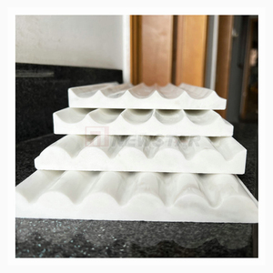 Carrelage imitation marbre <span class=keywords><strong>blanc</strong></span>, incurvé, cuisine orange, design de courbe en marbre <span class=keywords><strong>blanc</strong></span>, contre les chutes d'eau - Product Image 1