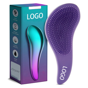 <span class=keywords><strong>Brosse</strong></span> à <span class=keywords><strong>cheveux</strong></span> personnalisée avec logo, <span class=keywords><strong>brosse</strong></span> démêlante douce, <span class=keywords><strong>brosse</strong></span> lissante <span class=keywords><strong>pour</strong></span> <span class=keywords><strong>cheveux</strong></span> humides ou secs avec poils flexibles <span class=keywords><strong>pour</strong></span> femmes, enfants, hommes - Product Image 1