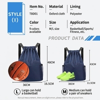 Sac à dos de sport de voyage personnalisable en polyester nylon 420D, sac à cordon étanche pour la gym avec poche intérieure