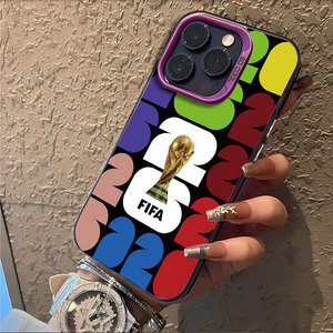 2026ฟุตบอลสำหรับ iPhone 17 PRO MAX Fashion <span class=keywords><strong>15</strong></span> Pro เคสโทรศัพท์ Apple 16 Europe America 14 - Product Image 3