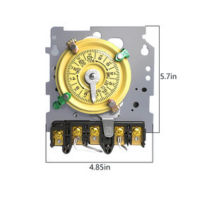 Mécanisme de minuterie mécanique Intermatic T104M uniquement, 208-277 VAC 5HP 40A DPST - Product Image 3
