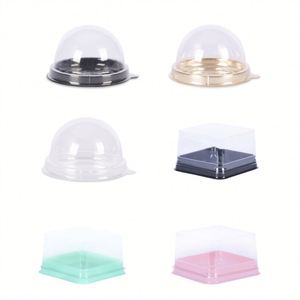 Contenedor Mini para Cupcakes, Soporte Tipo Domo para Muffins, Empaque Blister para Mooncakes, Caja de Plástico Transparente para Postres y Mooncakes - Product Image 1