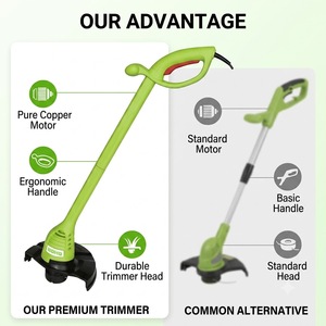 Débroussailleuse électrique légère 280W, moteur 22cm de diamètre de coupe, homologuée GS CE, pour jardin domestique - Product Image 5