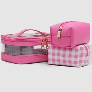 Femmes nouveau PVC cuir fermeture éclair léger Portable poche maquillage organisateur sac à la mode doux sac cosmétique étui - Product Image 3