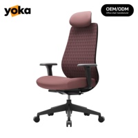 Chaise de bureau ergonomique élégante avec dossier en maille, accoudoirs réglables, appui-tête et châssis multi-positions pour assise de bureau
