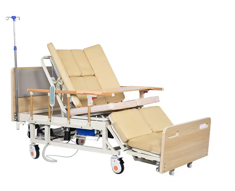 سرير كهربائي متعدد الوظائف للعناية التمريضية الطبية قابل للتعديل سرير فحص للمعاقين في المستشفى