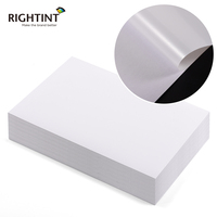 Film adhésif PET acrylique blanc mat 50 microns, autocollant simple face sensible à la pression, imperméable pour applications de masquage