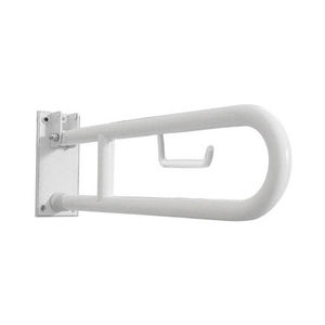 Barra de Apoyo Plegable con Portarrollos de Papel Higiénico de 80 cm, Barra de Apoyo para Baño Montada en la Pared - Product Image 1