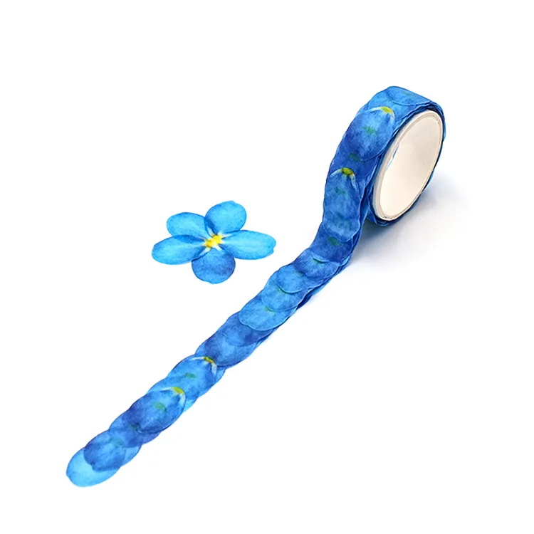Washi Tape Wholesale Large Blue And White Flower Wall Sticker 2023 New Inventions
