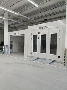 Cabina de Pintura con Certificación CE Tricar con Plataforma Elevadora Neumática, Cabina de Pintura con Buen Efecto de Conservación del Calor - Product Image 2