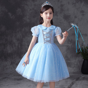 Disfraz de Gefroren Aisha para niña pequeña, Vestido de manga larga, capa de princesa - Product Image 5