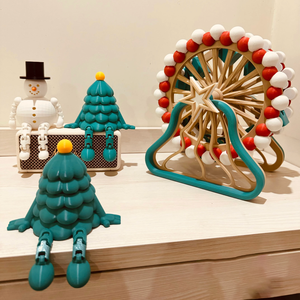 Adorno Navideño de Rueda de la Fortuna Impreso en 3D Personalizado Oddcraft, Juguete Coleccionable Novedoso, OEM y ODM Disponibles - Product Image 5