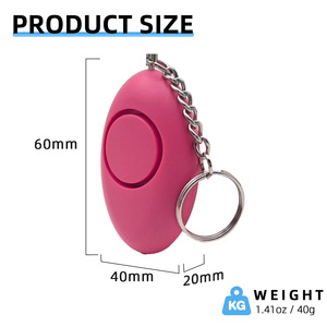 <span class=keywords><strong>Alarm</strong></span> Pribadi Mini Portabel Sensitivitas Tinggi 130dB Bahan ABS Cantik dan Praktis - Product Image 2