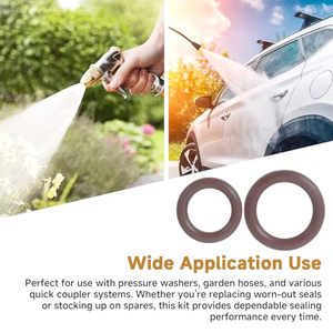 A568 मानक नाइट्रिल रबर रो रिंग किट ऑटो प्रेशर वॉशर वाटरप्रूफ फिट फिट बैठता है और 3/8 इंच त्वरित कनेक्ट कूपलर - Product Image 3