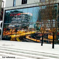Fácil instalación Película LED transparente Ventana de compras Módulo de rejilla Pantalla LED Pantalla de publicidad de vidrio transparente