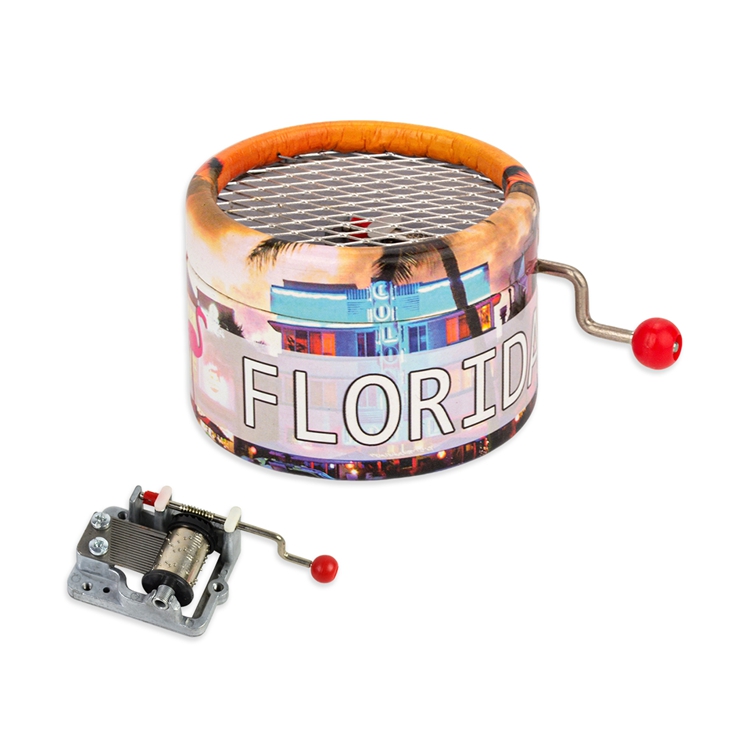 Caja de cartón plateada