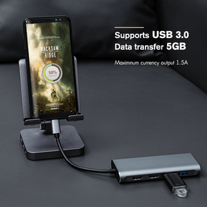 8-in-1 Multiport <span class=keywords><strong>Adapter</strong></span> Loại C để RJ45 4K 60Hz <span class=keywords><strong>HDMI</strong></span> <span class=keywords><strong>USB</strong></span> 3.0 SD TF PD <span class=keywords><strong>USB</strong></span> Hub - Product Image 4