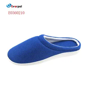 Wholesale Blue Indoor Shoe Winter Mesh House Slippers Women EVA Rubber Summer Shoes Slippers for Men Free Shipping Light Weight