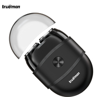 Rasoir Électrique Rotatif USB Professionnel Trueman, Lames Japonaises Jumelées, IPX7, Rechargeable, 60 min, Lavable, Pour Maison et Hôtel