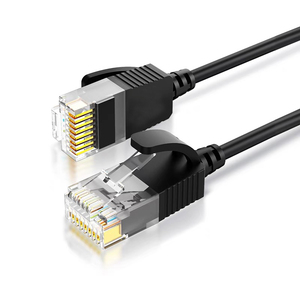 สายแพทช์อีเธอร์เน็ต Cat6A UTP แบบบางพิเศษจากโรงงาน OEM ขนาด 32AWG ทองแดงเปลือย RJ45 สายแลนเน็ตเวิร์ก ความยาวตามสั่ง ปลอกหุ้ม PVC - Product Image 2