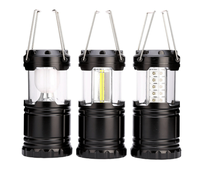 Lanterne de camping LED super lumineuse, portable, ABS, IP65, 5W, indispensable pour les situations d'urgence en extérieur, les intempéries, les pannes de courant, lampes de survie pliables, pêche