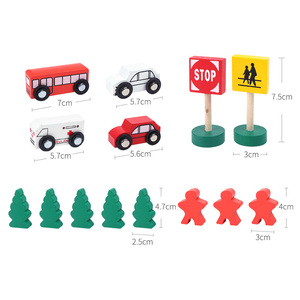 40 Cái Rail Overpass Đường Sắt Bằng Gỗ Theo Dõi Bộ Đồ Chơi Cho Trẻ Em - Product Image 4