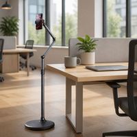 Support de téléphone réglable avec base lestée de 3 kg, modèle 1 Sample Ok L59, pour la visualisation des appels téléphoniques, pour la vente en gros, fabricant professionnel pour le voyage