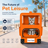 Poussette pour animaux de compagnie OVS détachable, durable, légère, stable, avec suivi automatique et télécommande