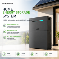 Système de stockage d'énergie domestique avec onduleur hybride 2000W et batterie LiFePO4 20kWh pour l'énergie solaire domestique