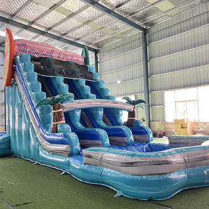 Toboggan aquatique gonflable en PVC de 18 oz pour enfants, <span class=keywords><strong>avec</strong></span> <span class=keywords><strong>piscine</strong></span> à jets d'eau, idéal pour les événements et la location - Product Image 2