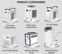 Vente directe usine : Refroidisseur d'eau industriel à compresseur refroidi par air, stable, pour laser CO2 CW 6300