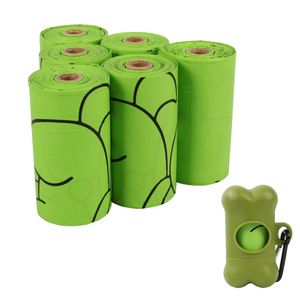 Sacs à déjections canines compostables à domicile, entièrement biodégradables, en PLA et amidon de maïs, zéro déchet, sacs portables pour déjections canines - Product Image 4