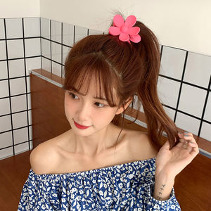 ที่หนีบผมแฟนซีสำหรับเด็กผู้หญิง,ที่หนีบผมดอกไม้ใหญ่สีลูกกวาดน่ารักผิวเกล็ดน้ำแข็งเกาหลีสินค้าออกใหม่ล่าสุด - Product Image 3