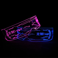 Lunettes LED créatives à prix d'usine, lunettes lumineuses LED, lunettes de fête colorées LED