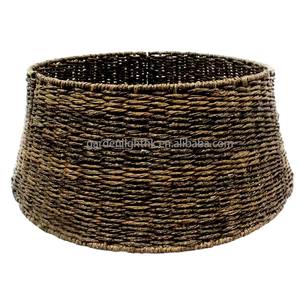 Jupe de sapin de Noël en osier artificiel pliable, panier de sapin pour la décoration des fêtes de Noël - Product Image 2