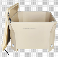 Boîte à poisson en plastique rotomoulé avec logo personnalisé, 660 700, boîte à poisson et à nourriture isolée, conteneur en plastique industriel pour garder au froid, au chaud ou frais